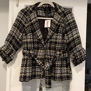 Tweed Blazer with belt